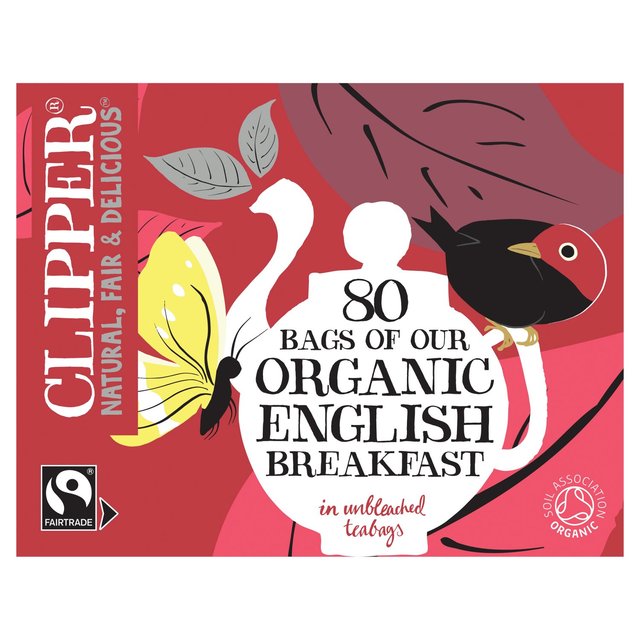 Clipper Organic Fairtrade English Breakfast Tea 80 par paquet