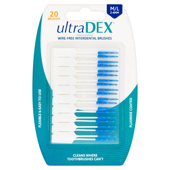 Ultradex sin cepillo interdental medio/grande 20 por paquete