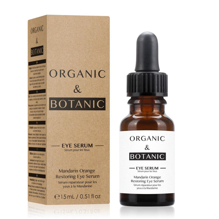 Organische und botanische restaurative Augenserum -Mandarin -Orange 15 ml