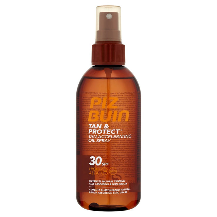 Piz Buin Tan & Protect SPF 30 Spreen Spray Spray Tan Accélération d'huile 150 ml