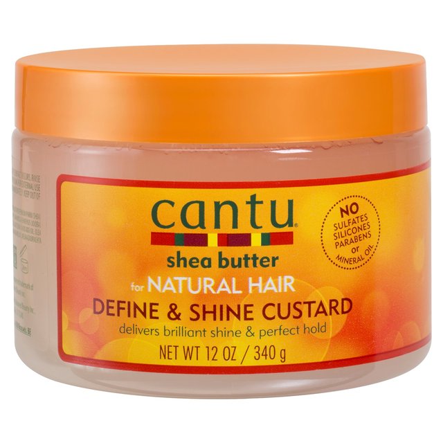 Cantu Shea Butter Define & Shine Hair Custard pour les cheveux naturels 340g