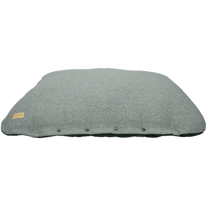 Earthbound Flat Cushion Tweed Steel Grey Medium