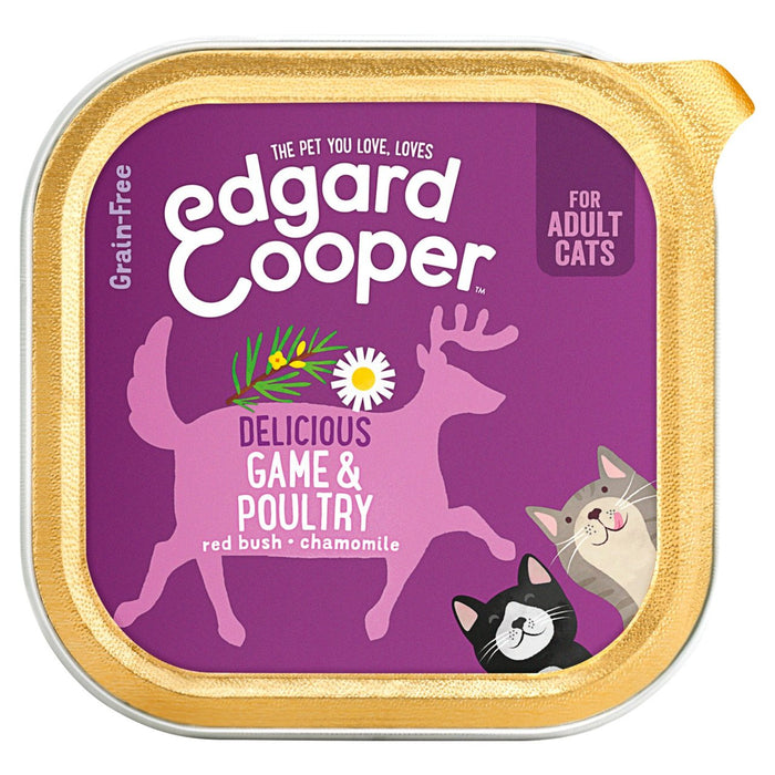 Edgard & Cooper Erwachsener Grain Free Wet Cat Food mit Geflügel & Spiel 85G