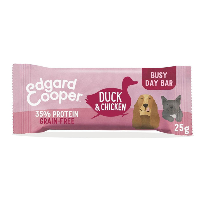 Edgard & Cooper Grain Free arbeitsbeschäftigte Tagesbar mit Duck & Chicken Dog Treat 25g