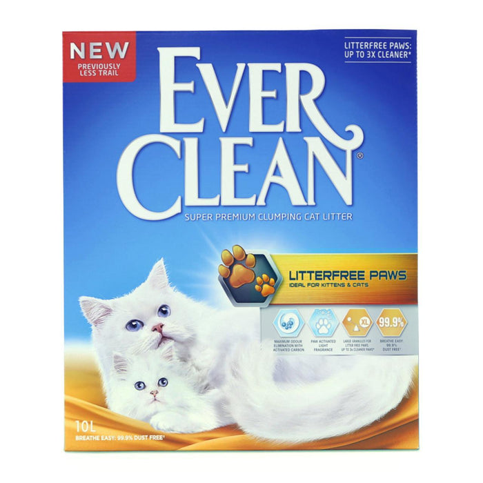 Ever Clean Clumping Cat Litter Litterfree Paws 10L