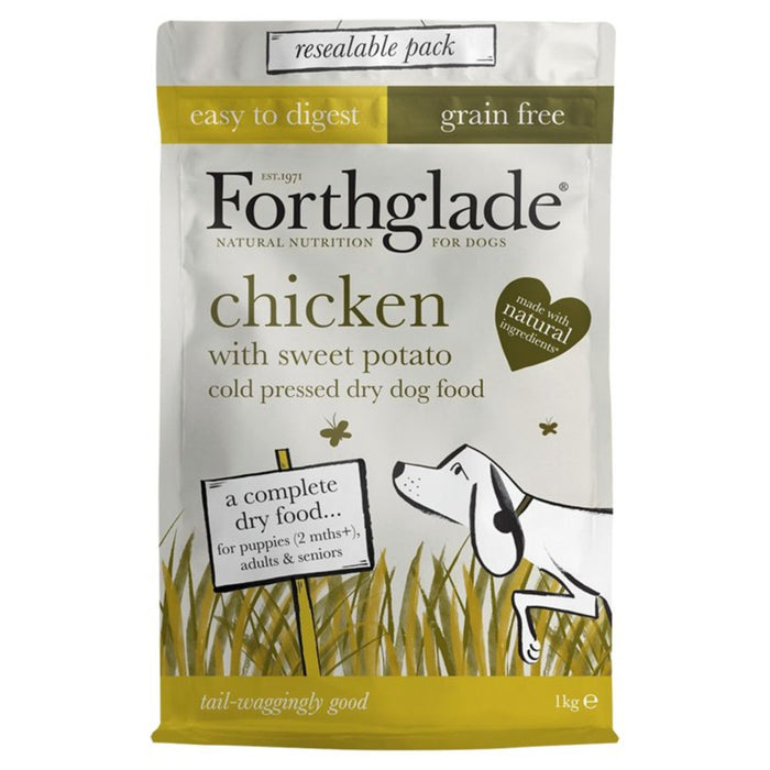 Forthglade Cold Pressed Grain Free Chicken & Vegetables Dry Dog Food 1kg