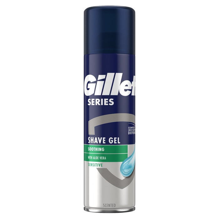 Gel de afeitar de la serie Gillette con piel sensible al aloe 200 ml