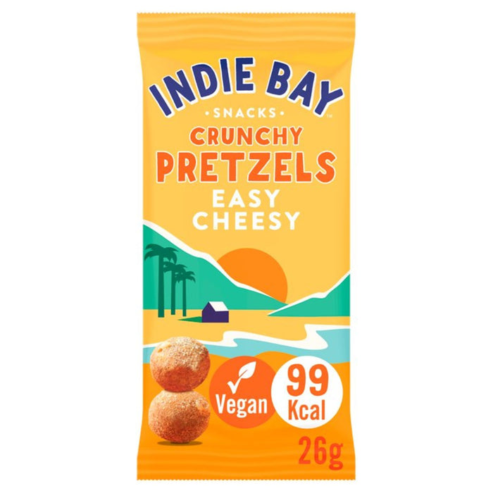 Bocadillos de la Bahía de Indie Delpeadas de pretzel Fácil Cheesy 26g