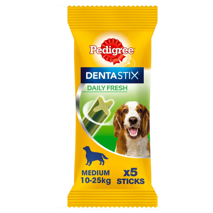 Pedigree Dentastix Fresh Daily Dental Chews Medium Dog 5 por paquete